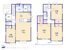 【千葉県/船橋市大穴南】船橋市大穴南1丁目 新築一戸建て 間取り図