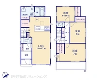【千葉県/船橋市宮本】船橋市宮本8丁目 新築一戸建て 間取り図