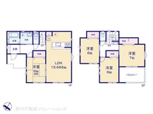 【千葉県/船橋市高野台】船橋市高野台3丁目 新築一戸建て 間取り図