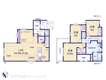 【千葉県/船橋市習志野台】船橋市習志野台8丁目 新築一戸建て 間取り図