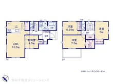 【千葉県/船橋市三山】船橋市三山5丁目 新築一戸建て 間取り図