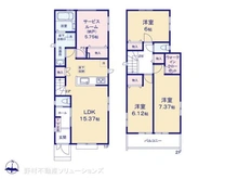 【千葉県/船橋市飯山満町】船橋市飯山満町3丁目 新築一戸建て 間取り図