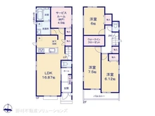 【千葉県/船橋市飯山満町】船橋市飯山満町3丁目 新築一戸建て 間取り図