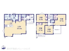 【千葉県/船橋市芝山】船橋市芝山7丁目 新築一戸建て 間取り図