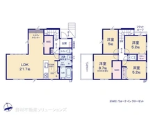【千葉県/船橋市松が丘】船橋市松が丘5丁目 新築一戸建て 間取り図