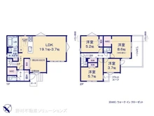 【千葉県/船橋市大穴北】船橋市大穴北3丁目 新築一戸建て 間取り図