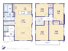 【千葉県/船橋市前原西】船橋市前原西6丁目 新築一戸建て 間取り図