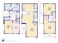 【千葉県/船橋市前原西】船橋市前原西6丁目 新築一戸建て 間取り図