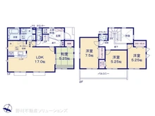 【千葉県/船橋市西習志野】船橋市西習志野2丁目 新築一戸建て 間取り図