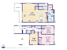【東京都/江東区北砂】江東区北砂4丁目 新築一戸建て 間取り図