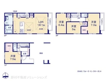 【東京都/江東区東砂】江東区東砂1丁目 新築一戸建て 間取り図