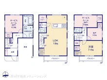【東京都/江東区東砂】江東区東砂4丁目 新築一戸建て 間取り図