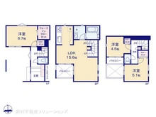 【東京都/板橋区東新町】板橋区東新町2丁目 新築一戸建て 間取り図