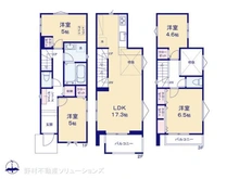 【東京都/板橋区東新町】板橋区東新町2丁目 新築一戸建て 間取り図