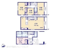 【東京都/板橋区常盤台】板橋区常盤台3丁目 新築一戸建て 間取り図