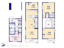 【東京都/板橋区東新町】板橋区東新町1丁目 新築一戸建て 間取り図
