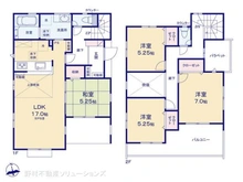 【神奈川県/大和市下鶴間】大和市下鶴間 新築一戸建て 間取り図
