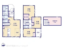 【神奈川県/相模原市南区相武台】相模原市南区相武台2丁目 新築一戸建て 間取り図