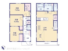 【神奈川県/大和市西鶴間】大和市西鶴間4丁目 新築一戸建て 間取り図