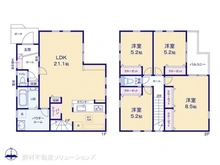 【神奈川県/相模原市南区南台】相模原市南区南台6丁目 新築一戸建て 間取り図