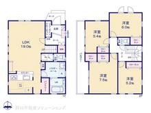 【神奈川県/相模原市南区南台】相模原市南区南台6丁目 新築一戸建て 間取り図