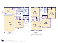 【神奈川県/相模原市中央区上溝】相模原市中央区上溝 新築一戸建て 間取り図