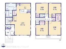 【神奈川県/座間市東原】座間市東原1丁目 新築一戸建て 間取り図