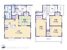 【神奈川県/大和市下鶴間】大和市下鶴間 新築一戸建て 間取り図