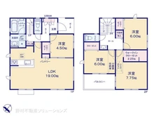 【神奈川県/相模原市南区大野台】相模原市南区大野台8丁目 新築一戸建て 間取り図