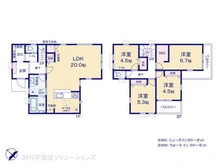 【神奈川県/相模原市南区鵜野森】相模原市南区鵜野森3丁目 新築一戸建て 間取り図