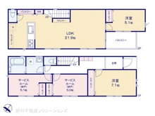 【東京都/町田市中町】町田市中町3丁目 新築一戸建て 間取り図