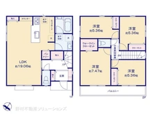 【神奈川県/大和市西鶴間】大和市西鶴間6丁目 新築一戸建て 間取り図