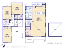 【神奈川県/相模原市南区大野台】相模原市南区大野台5丁目 新築一戸建て 間取り図