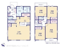 【神奈川県/座間市緑ケ丘】座間市緑ケ丘6丁目 新築一戸建て 間取り図