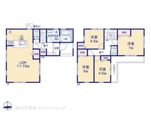 【神奈川県/相模原市中央区上矢部】相模原市中央区上矢部2丁目 新築一戸建て 間取り図