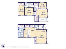 【東京都/町田市本町田】町田市本町田 新築一戸建て 間取り図