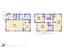 【神奈川県/相模原市中央区宮下本町】相模原市中央区宮下本町3丁目 新築一戸建て 間取り図
