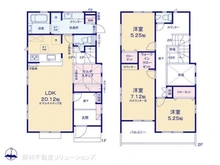 【神奈川県/大和市福田】大和市福田 新築一戸建て 間取り図