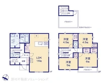 【神奈川県/大和市上草柳】大和市上草柳6丁目 新築一戸建て 間取り図