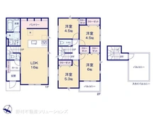 【神奈川県/大和市上草柳】大和市上草柳6丁目 新築一戸建て 間取り図