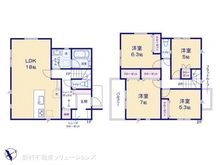 【東京都/町田市木曽東】町田市木曽東1丁目 新築一戸建て 間取り図