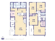 【神奈川県/相模原市南区南台】相模原市南区南台6丁目 新築一戸建て 間取り図