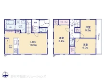 【神奈川県/相模原市中央区南橋本】相模原市中央区南橋本1丁目 新築一戸建て 間取り図