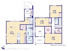 【神奈川県/相模原市中央区横山台】相模原市中央区横山台2丁目 新築一戸建て 間取り図
