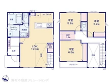 【神奈川県/相模原市中央区横山台】相模原市中央区横山台2丁目 新築一戸建て 間取り図