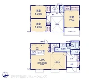 【神奈川県/相模原市中央区宮下本町】相模原市中央区宮下本町3丁目 新築一戸建て 間取り図