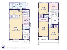【神奈川県/相模原市中央区宮下本町】相模原市中央区宮下本町3丁目 新築一戸建て 間取り図
