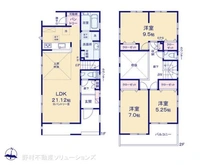 【東京都/町田市成瀬台】町田市成瀬台2丁目 新築一戸建て 間取り図