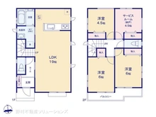 【神奈川県/座間市座間】座間市座間1丁目 新築一戸建て 間取り図
