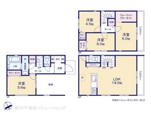 【神奈川県/相模原市南区古淵】相模原市南区古淵1丁目 新築一戸建て 間取り図